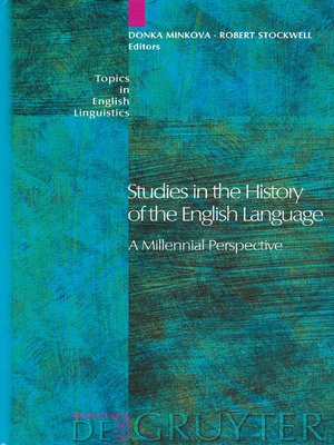 cover image of Studies in the History of the English Language
